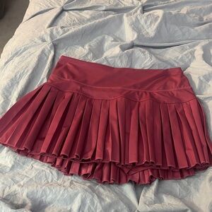 Pleated Active Mini Skirt - Dusty Rose